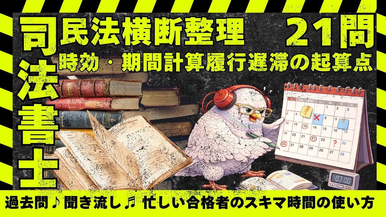 司法書士試験| 民法「時間軸」論点横断整理|過去問一問一答